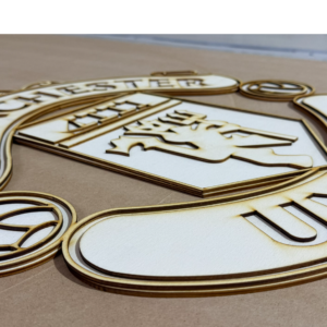 Logo Manchester United - laser